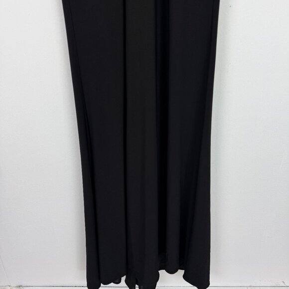 NWT Ieena by Mac Duggal #26514 Plunging Long Sleeve Pearl Keyhole Gown Black 0 - Picture 5 of 16